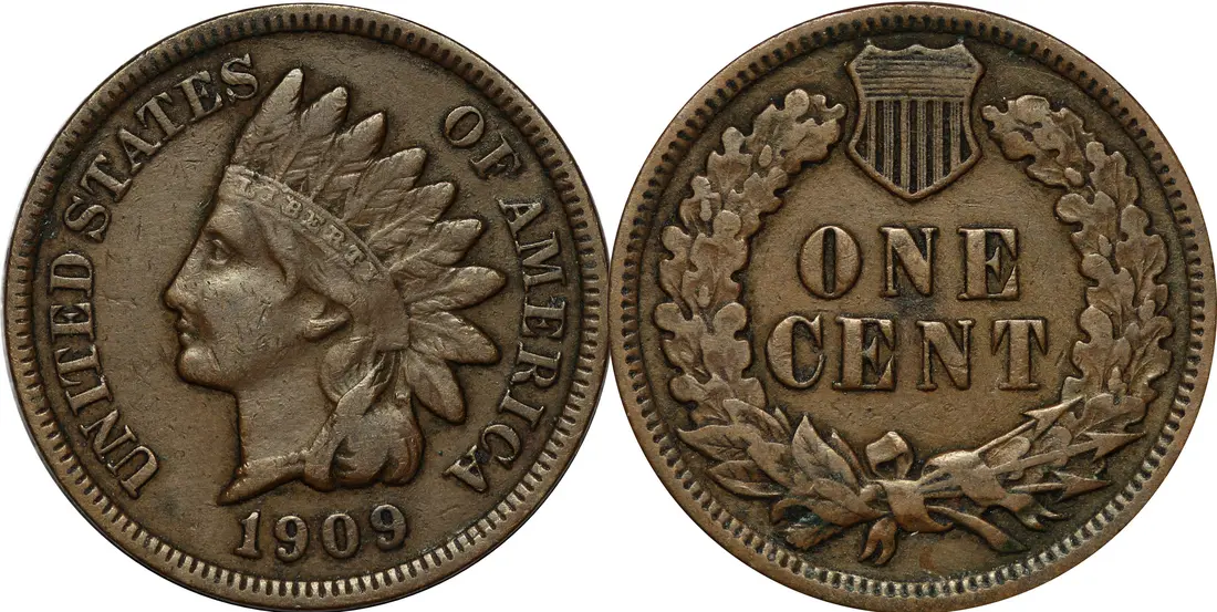 سکه سر بومی، ضربسنجی ۱۹۰۹.