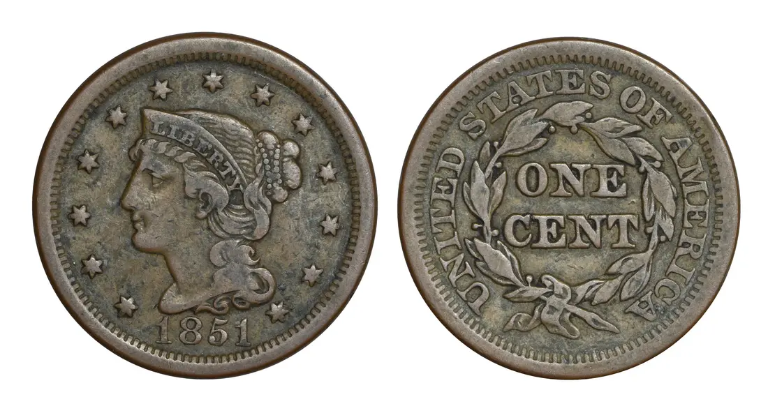 سکه آزادی، ضربسنجی ۱۸۵۱.