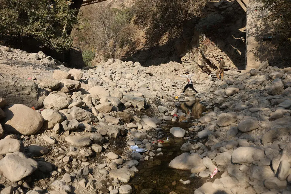 جویبار کان در تهران - بحران آب در خشکسالی