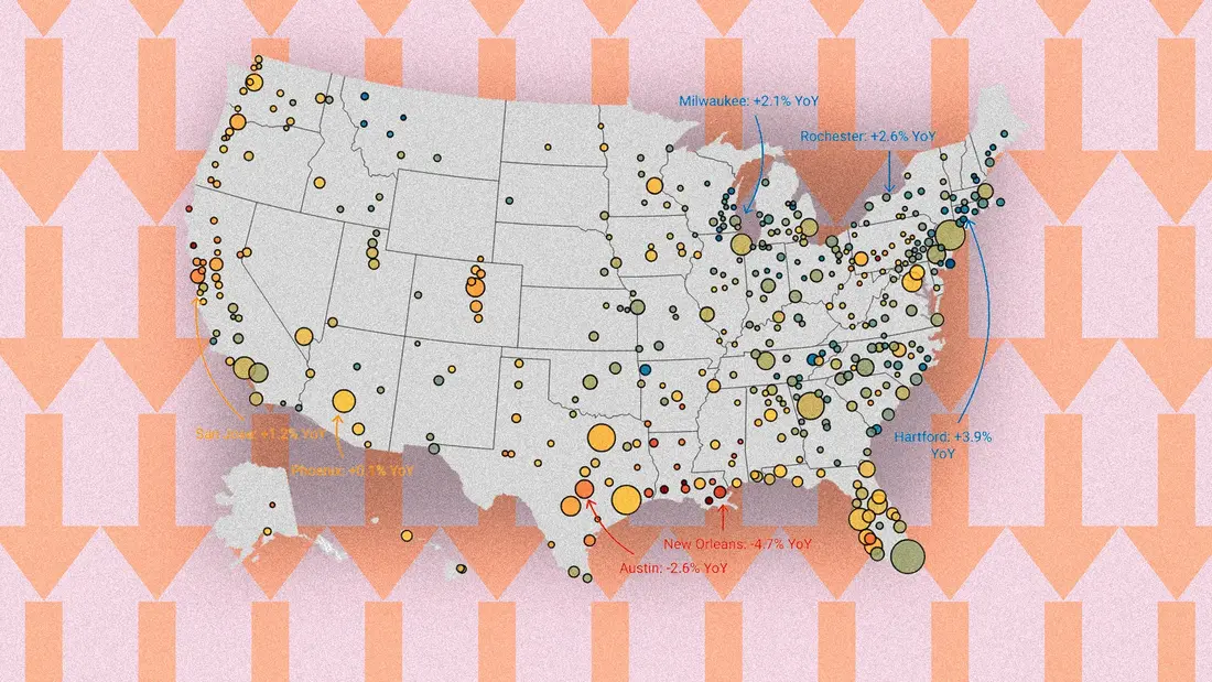 زویللو بهتازگی پیشبینی قیمت مسکن خود برای بیش از ۴۰۰ بازار مسکن را بازنگری کرد