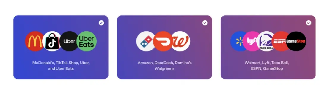 سه اسکرینشات نشاندهندهٔ پیشنهاد بازپرداخت نقدی Venmo