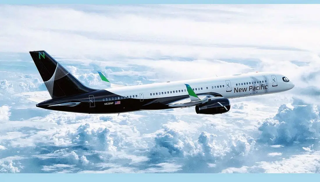 تصویر داخل‌سفری بوئینگ 757 نیو پاسیفیک ایرلاینز