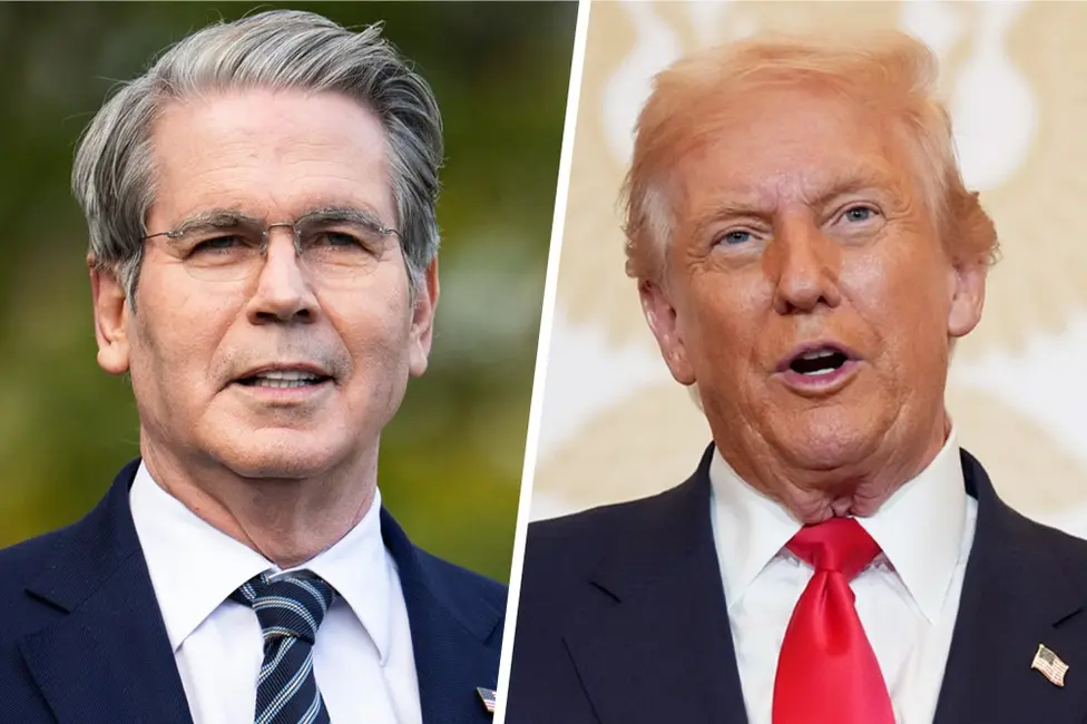 تصویر کنار هم از اسکات بسنت و دونالد ترامپ