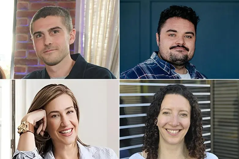 از بالا چپ در جهت عقربههای ساعت: اسکار پیملات، جو اینگرام، بیانکا گوین، ایمی پاول