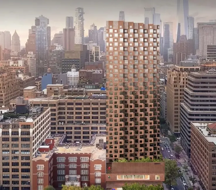 خیابان ۳۸۸ هادسون. طراحی شده توسط Herzog & de Meuron.