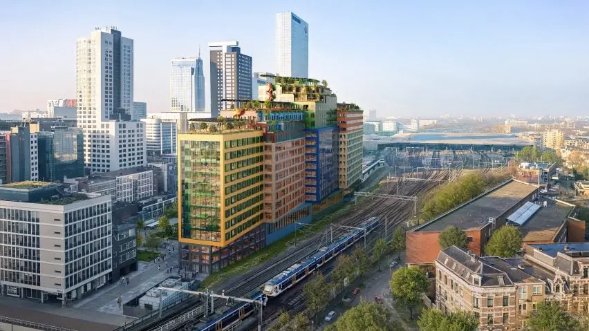 رندر خارجی Schieblocks در روتردام