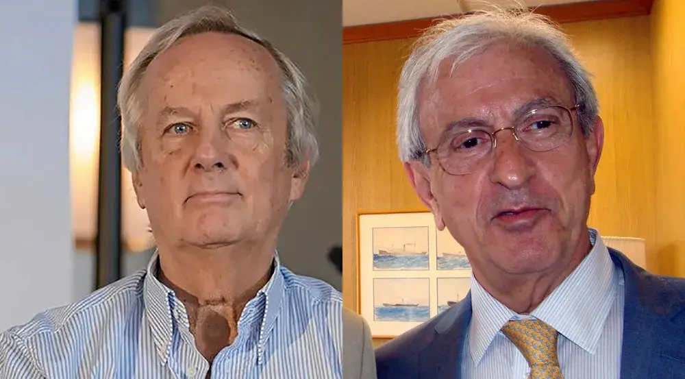 موسس گروه TMS، جورج اکونومو (چپ) و تئودور ونیامیس از گلدن یونین.